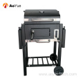 Outdoor patio type folding charcoal grill